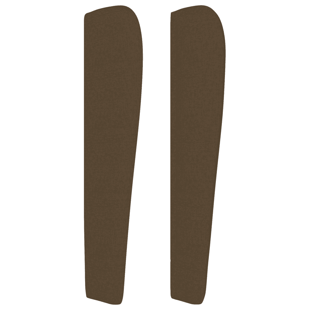 vidaXL Ramsäng med madrass mörkbrun 80x200 cm tyg
