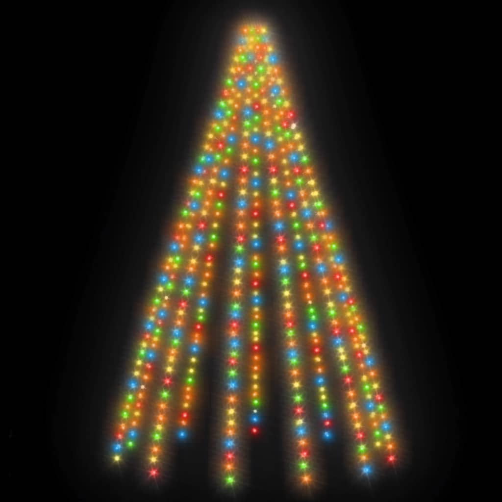 vidaXL Julgransbelysning 500 cm med 500 lysdioder färgglad inne/ute