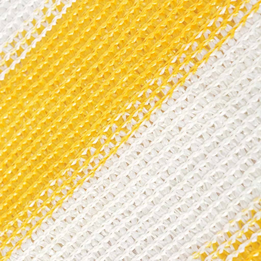 vidaXL Balkongskärm HDPE 90x600 cm gul och vit