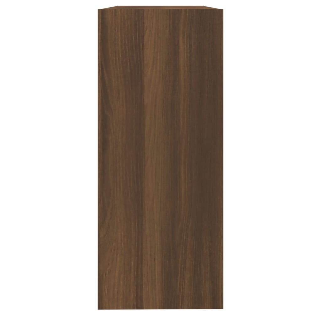 vidaXL Bokhylla/Rumsavdelare brun ek 100x30x72cm