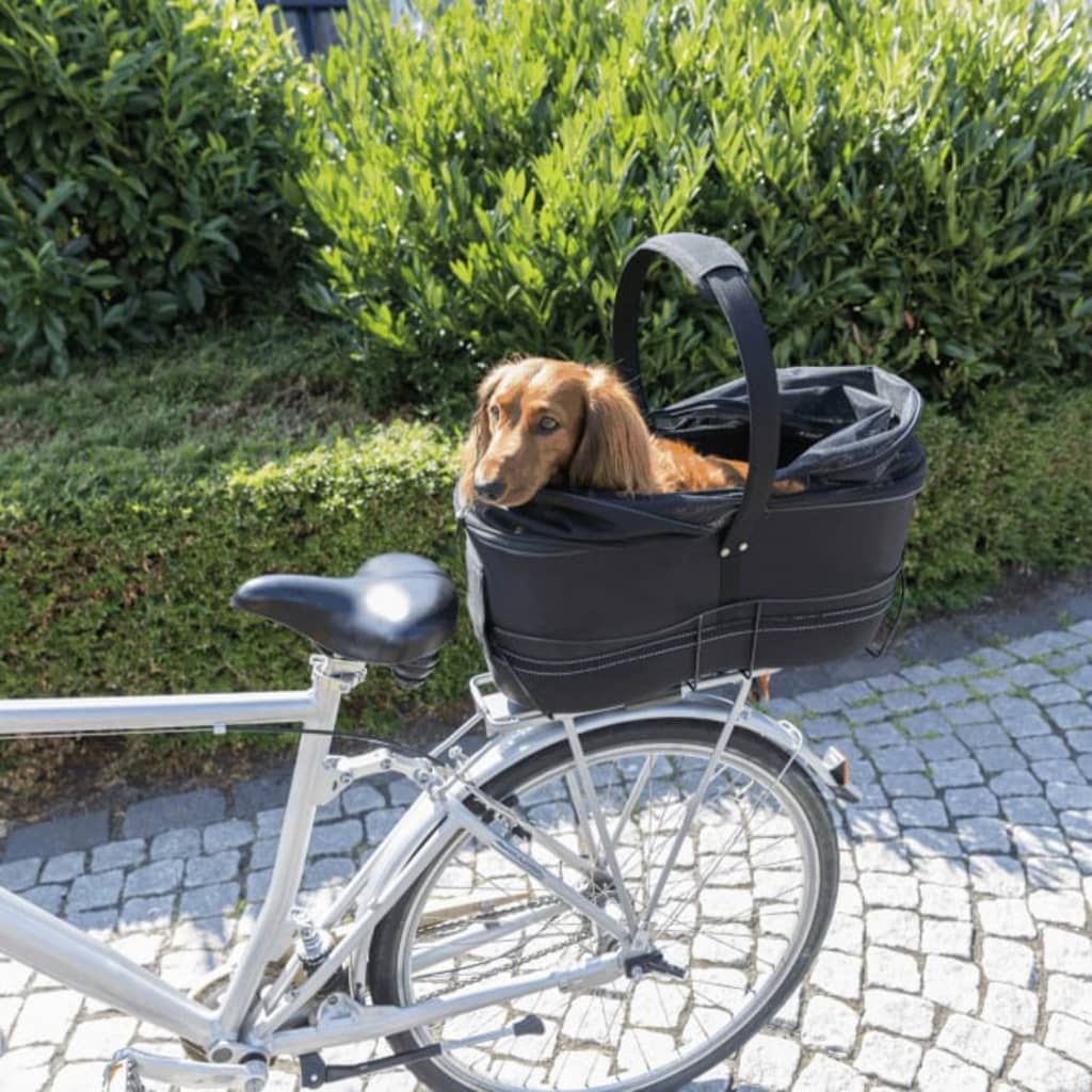 TRIXIE Cykelkorg för husdjur pakethållare 29x49x60 cm svart