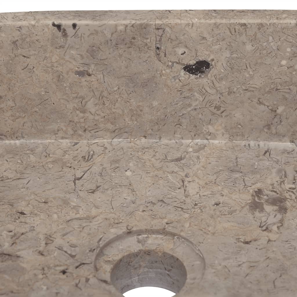 vidaXL Handfat grå 30x30x13 cm marmor
