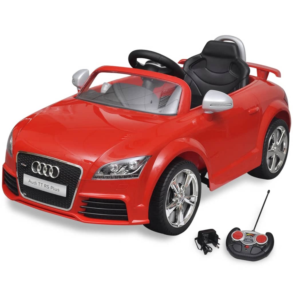 vidaXL Audi TT RS åkbil för barn med fjärrkontroll röd