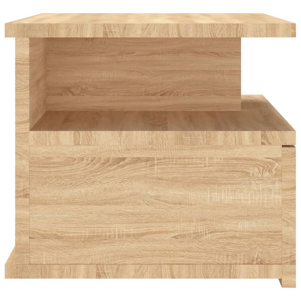 vidaXL Svävande sängbord 2 st sonoma-ek 40x31x27 cm konstruerat trä