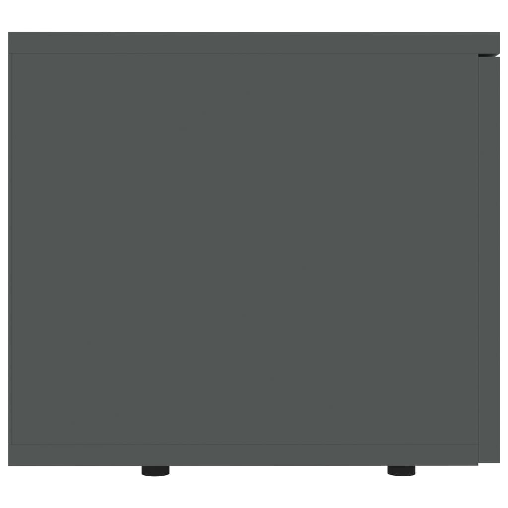 vidaXL TV-bänk grå 80x34x30 cm spånskiva