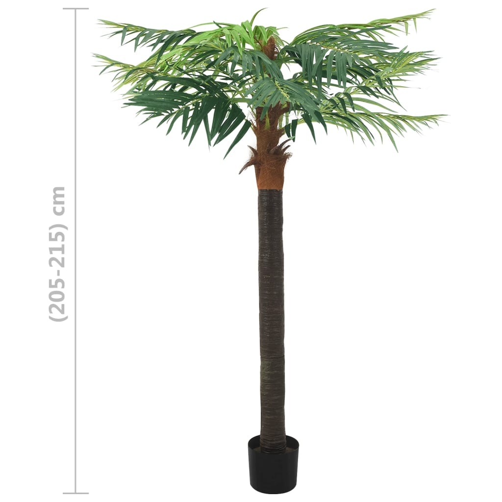 vidaXL Konstgjord kanariepalm i kruka 215 cm grön