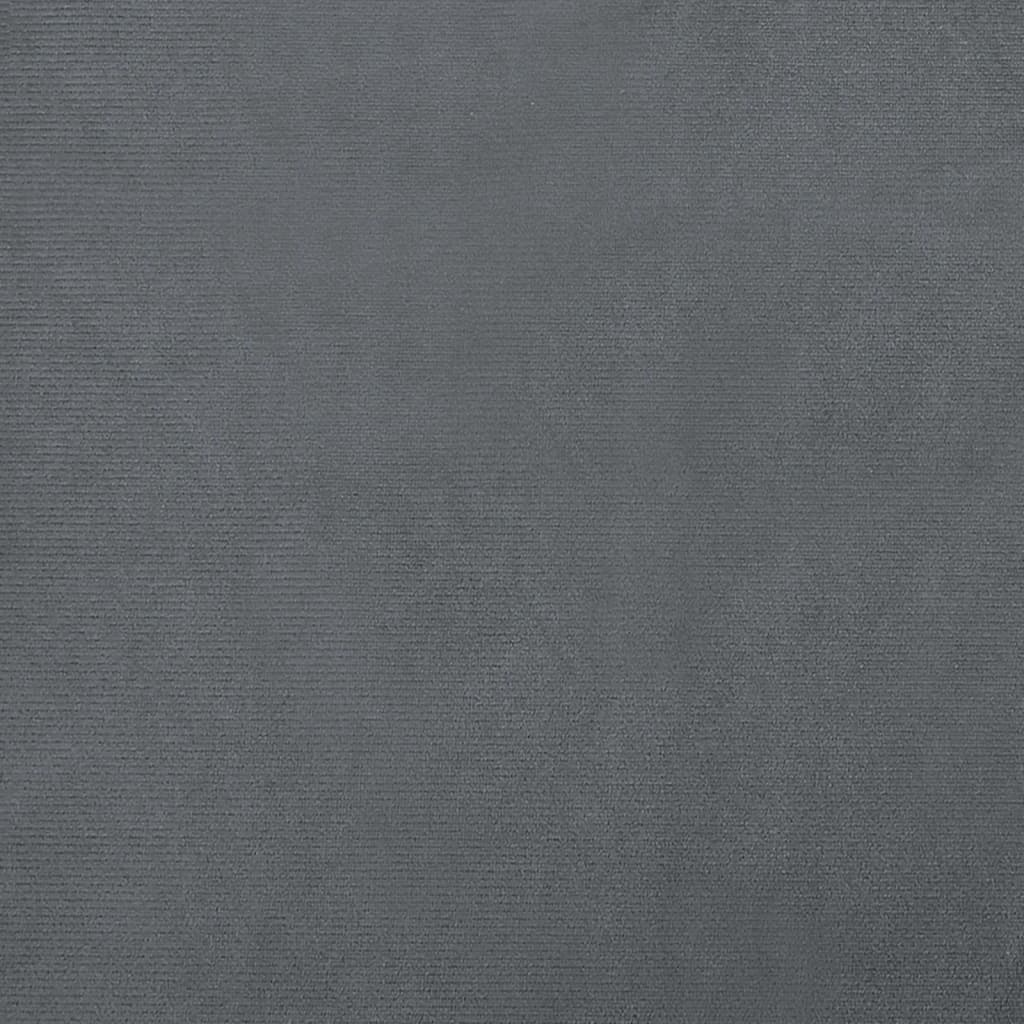 vidaXL Barnsoffa mörkgrå 70x45x30 cm sammet