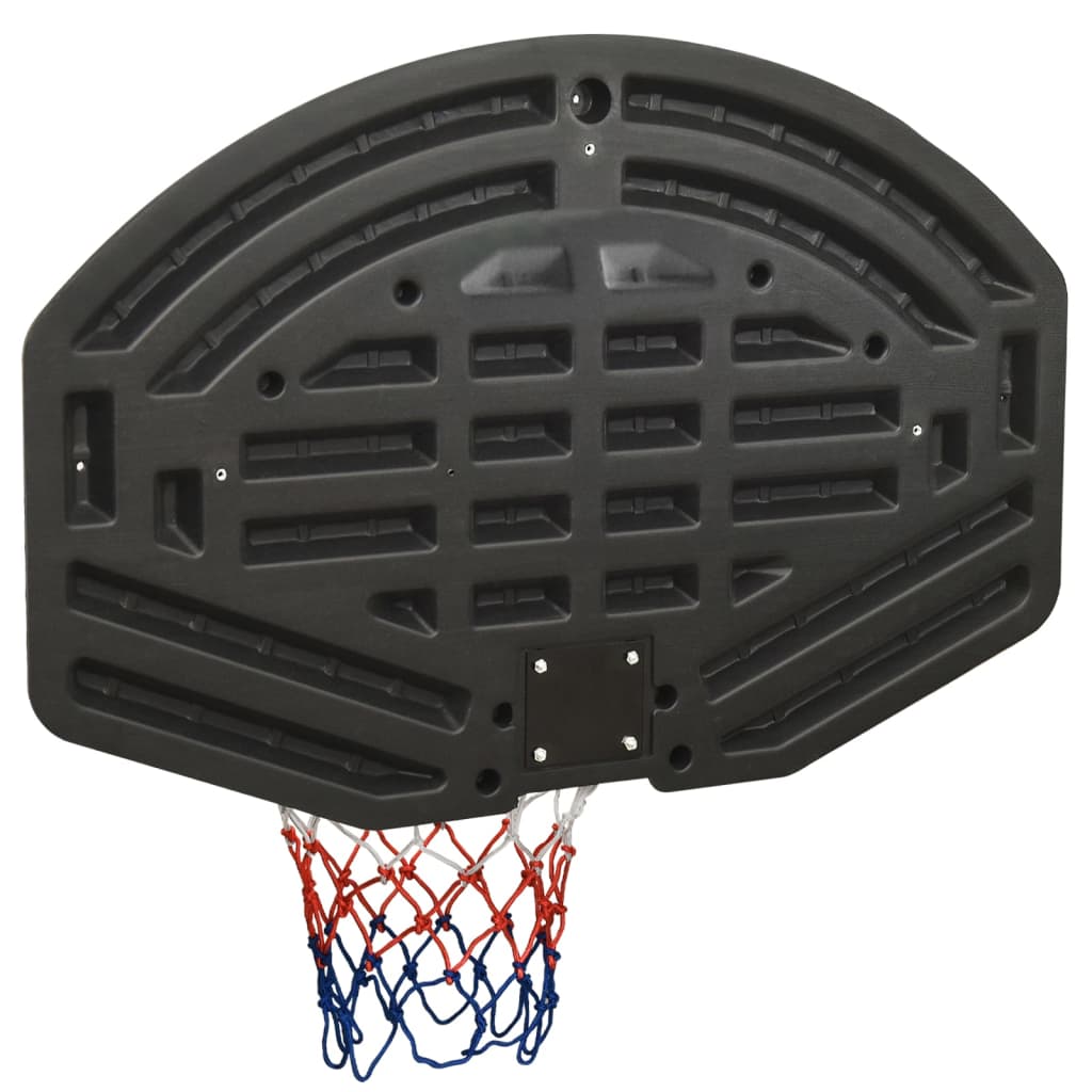 vidaXL Basketkorg svart 90x60x2 cm polyeten