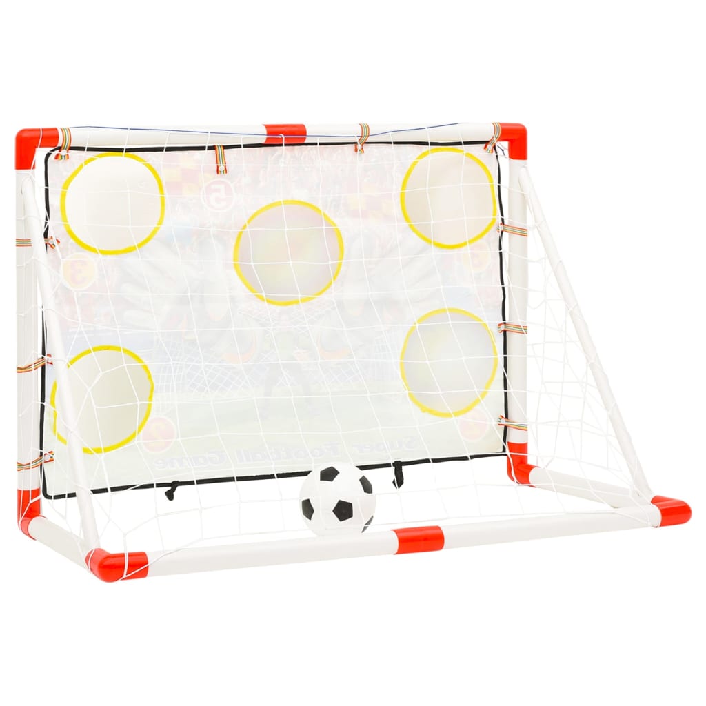 vidaXL Fotbollsmål med bakgrund 120x51x77,5 cm