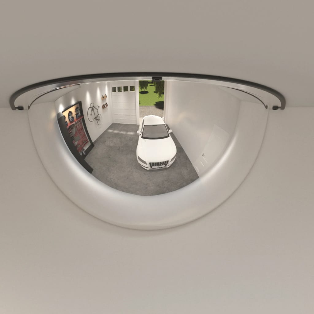 vidaXL Trafikspeglar kupol 2 st Ø80 cm 180° akryl