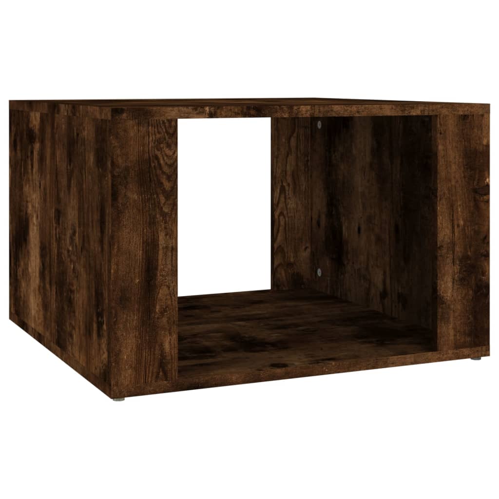 vidaXL Sängbord rökfärgad ek 57x55x36 cm konstruerat trä