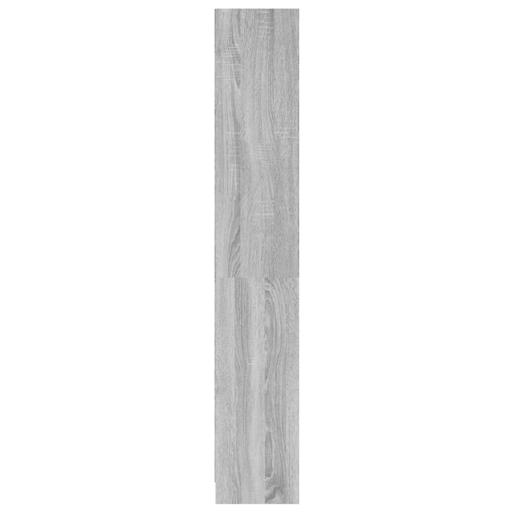 vidaXL Bokhylla 4 hyllor grå sonoma 60x24x142 cm konstruerat trä
