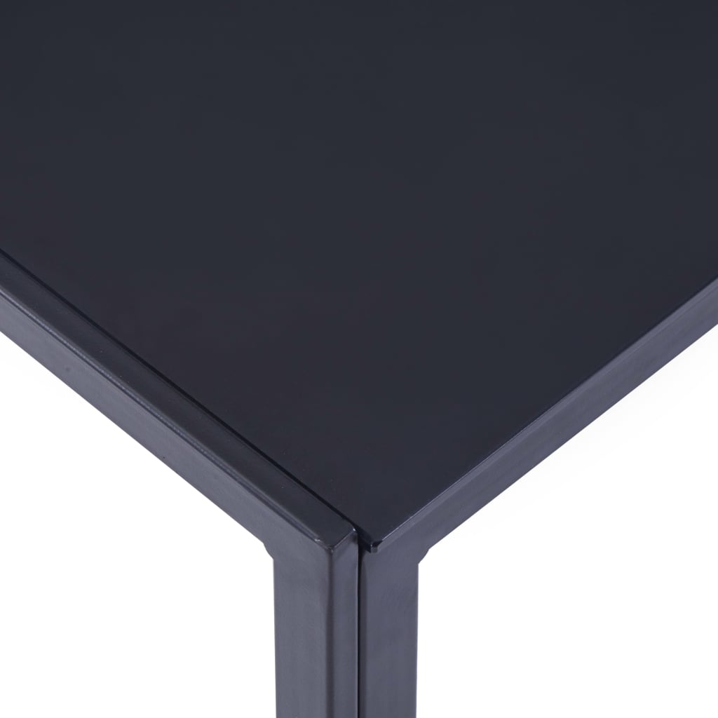 vidaXL Matbord och stolar 5 delar grå