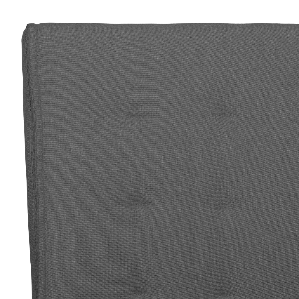 vidaXL Fribärande matstolar 4 st mörkgrå tyg
