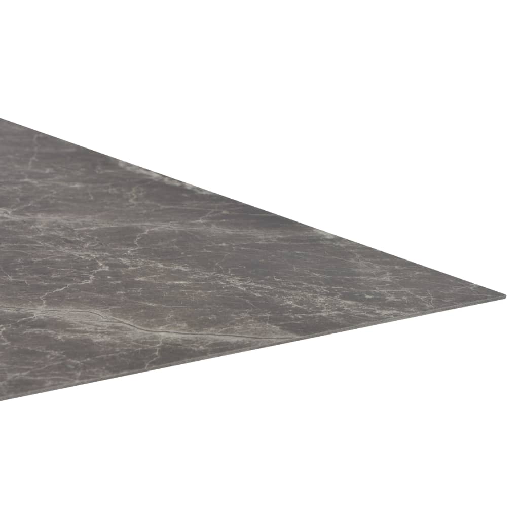 vidaXL Självhäftande golvplankor 20 st PVC 1,86 m² svart marmormönster