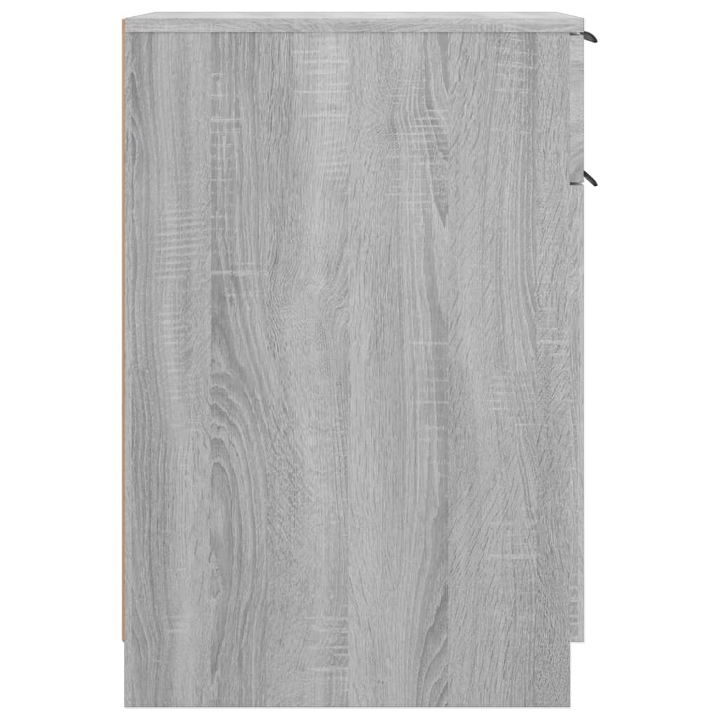 vidaXL Byrå med lådor grå sonoma 33,5x50x75 cm konstruerat trä