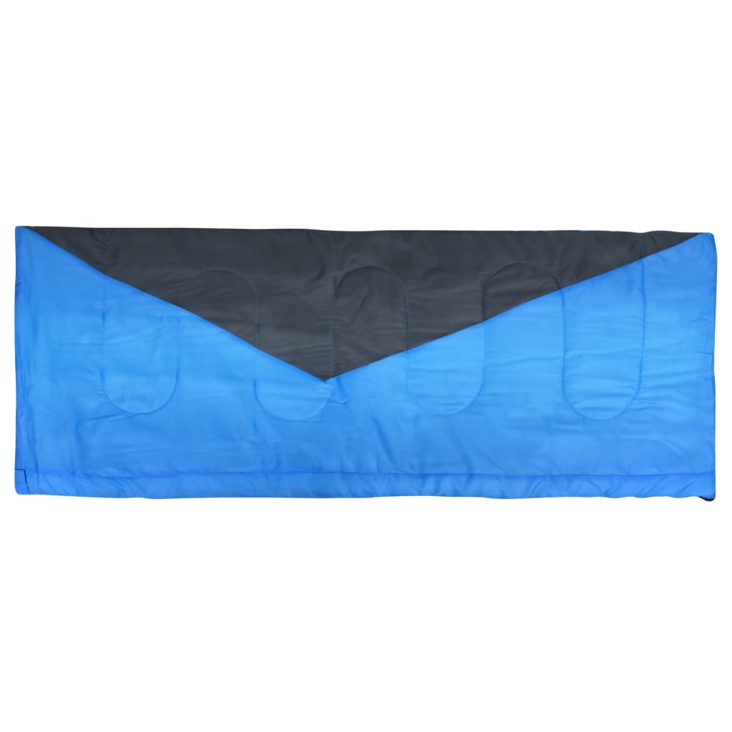 vidaXL Lätt sovsäck rektangulär blå 1100 g 10°C