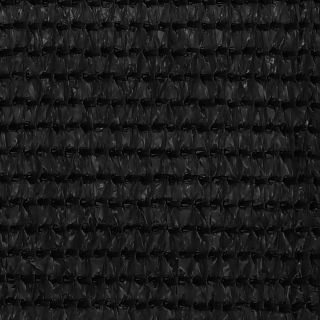 vidaXL Balkongskärm svart 90x600 cm HDPE
