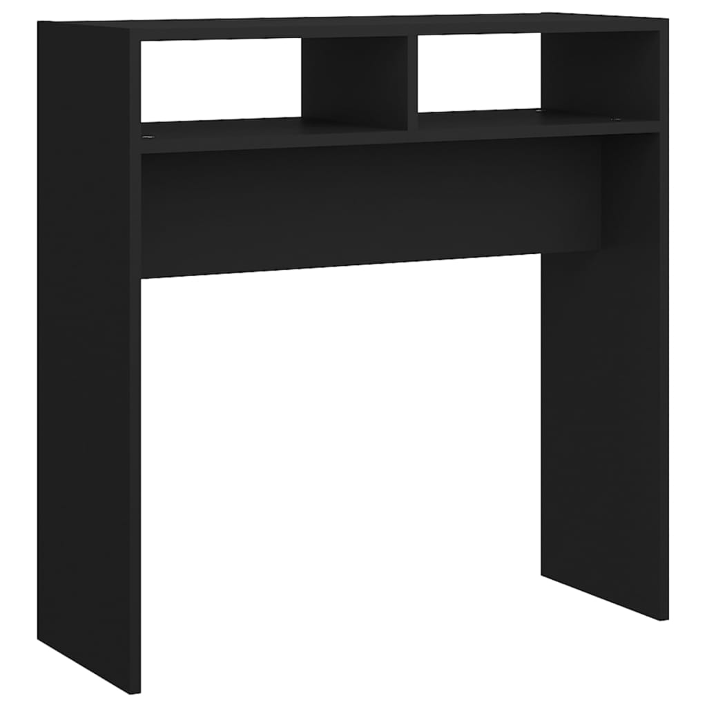 vidaXL Konsolbord svart 78x30x80 cm konstruerat trä
