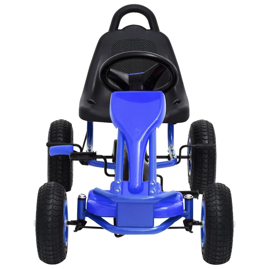 vidaXL Pedaldriven gokart med luftfyllda däck blå
