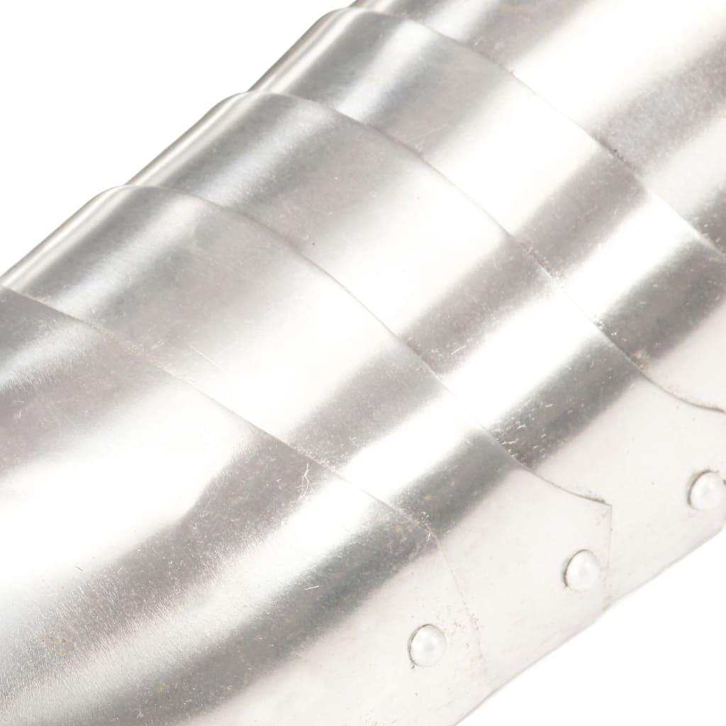 vidaXL Medeltida harneskskor LARP silver stål