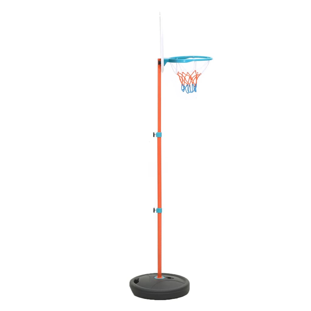 vidaXL Flyttbar basketkorg justerbar 133-160 cm