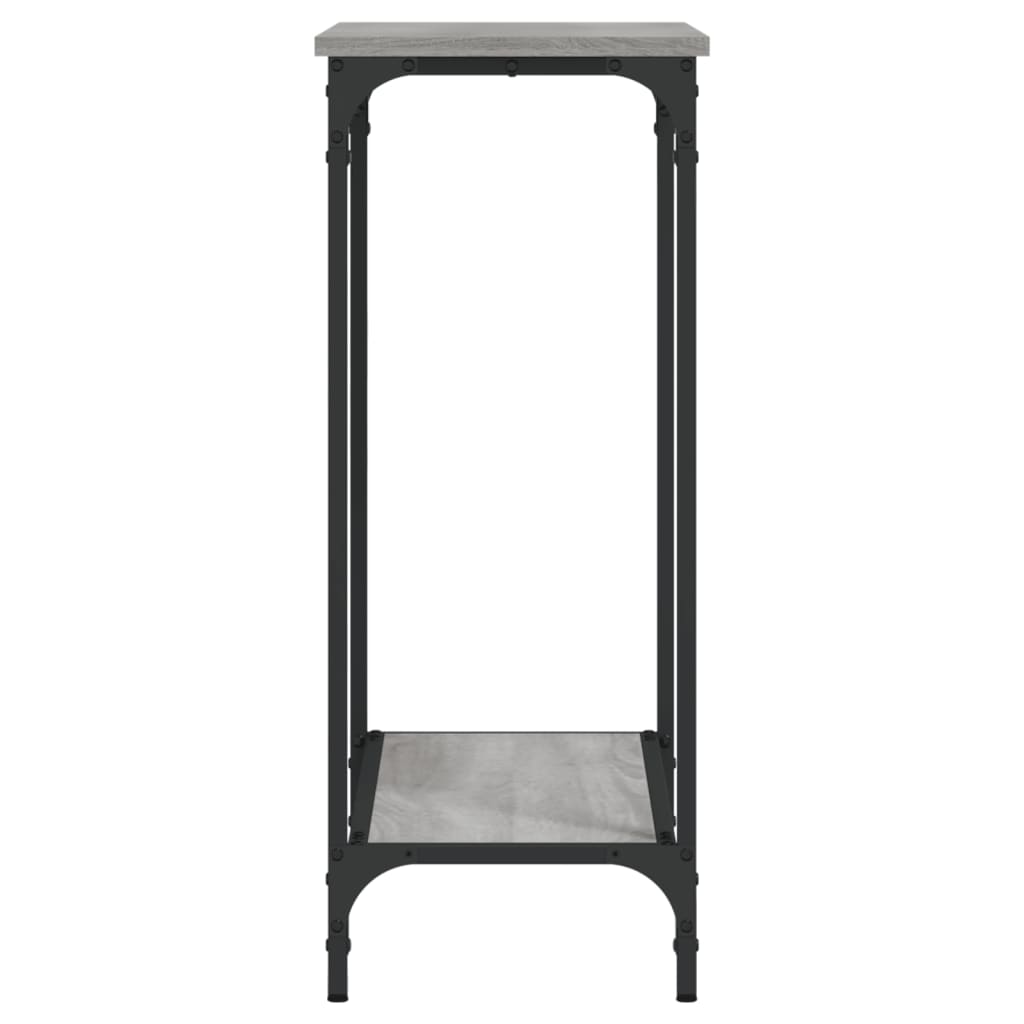 vidaXL Avlastningsbord grå sonoma-ek 75x30,5x75 cm konstruerat trä
