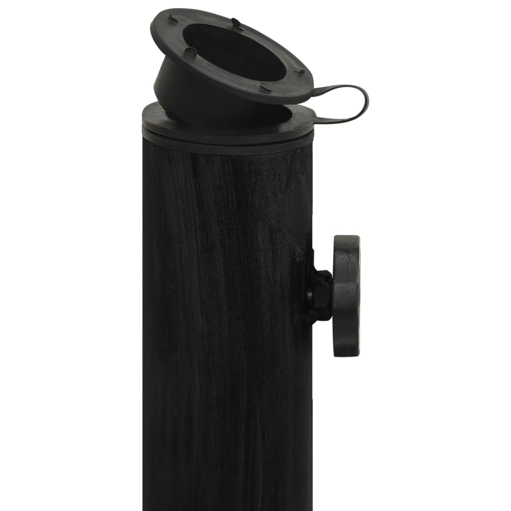 vidaXL Parasollfot svart 45x45x30 cm gjutjärn