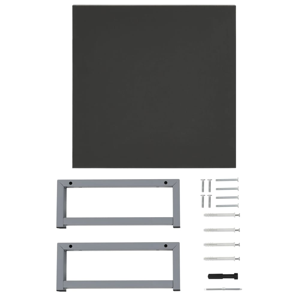 vidaXL Badrumsmöbler grå 40x40x16,3 cm
