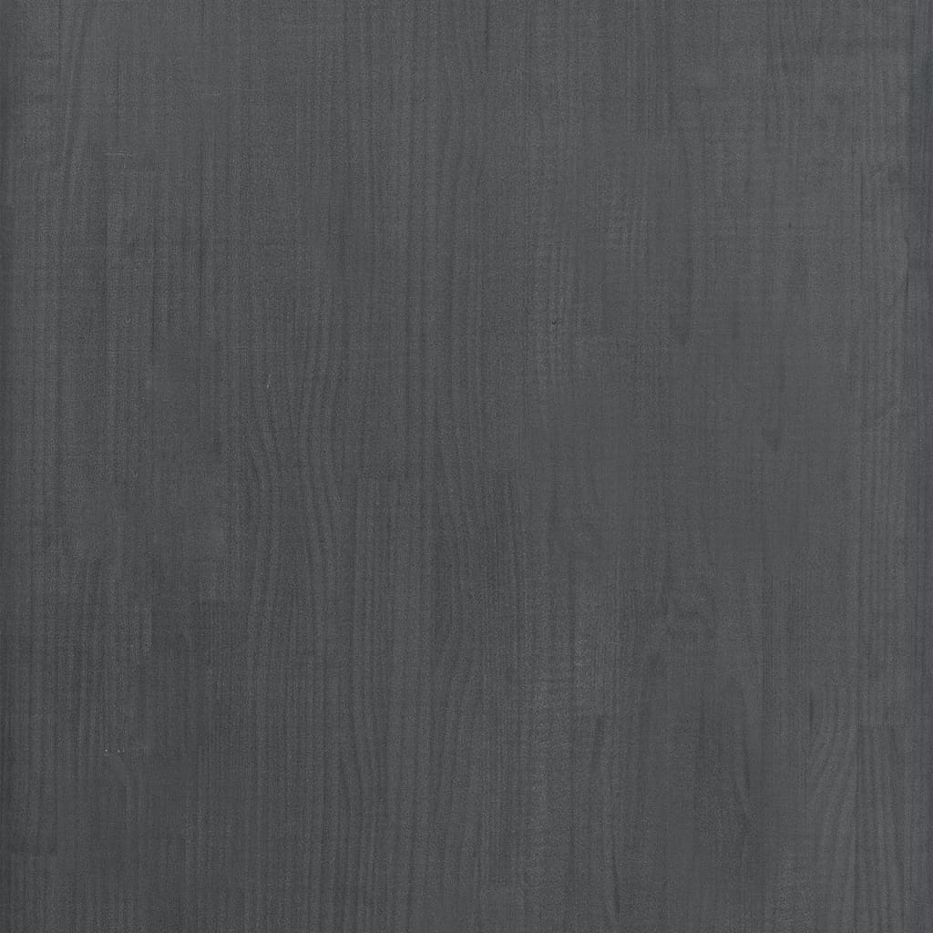 vidaXL Förvaringshylla grå 60x30x210 cm massiv furu
