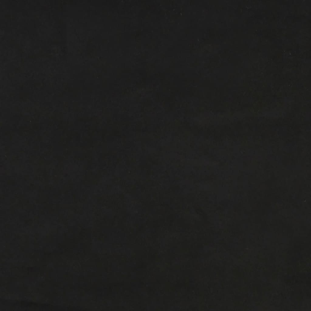 vidaXL Huvudgavel svart 100 x 5 x 78/88 cm sammet