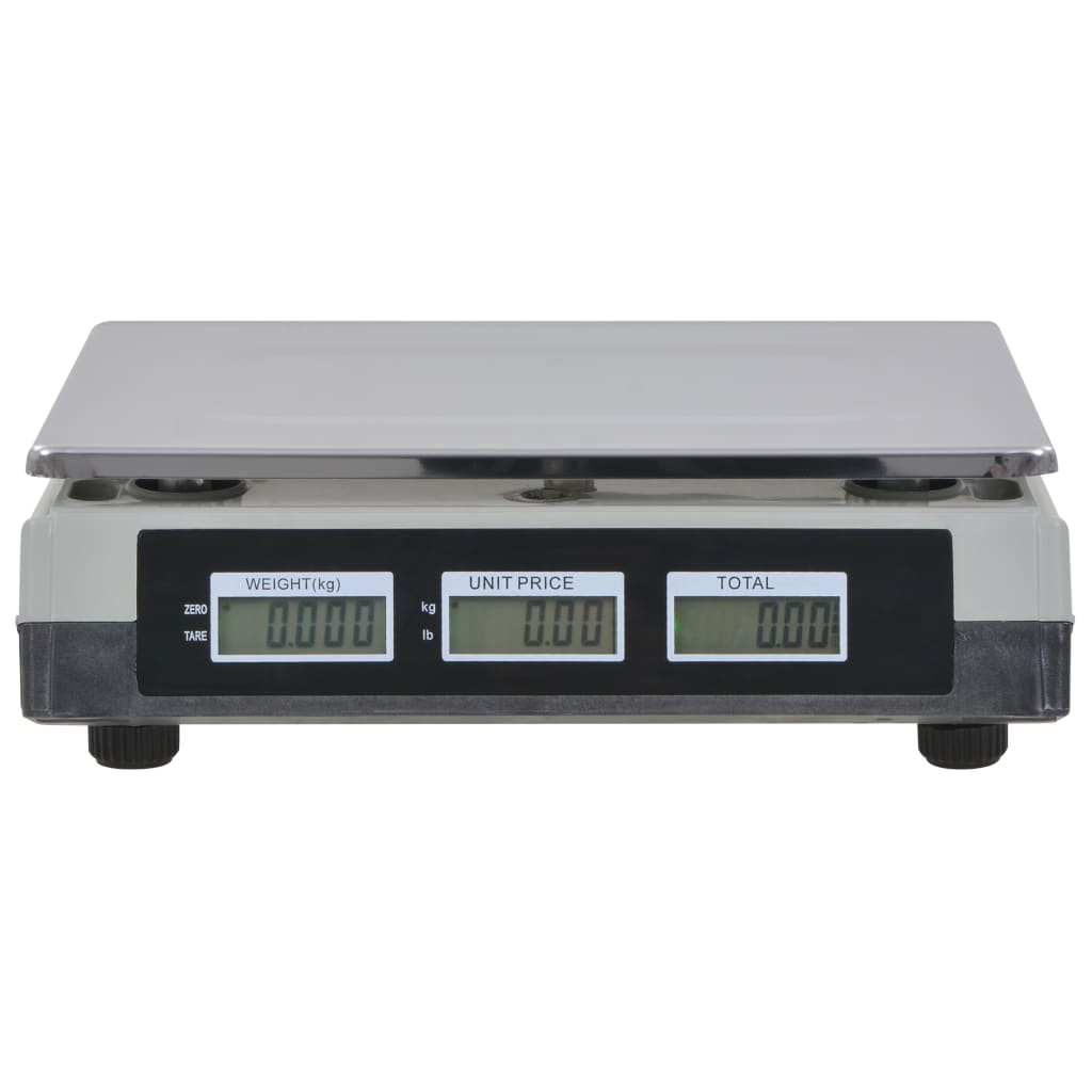 vidaXL Digitalvåg 30 kg med laddningsbart batteri