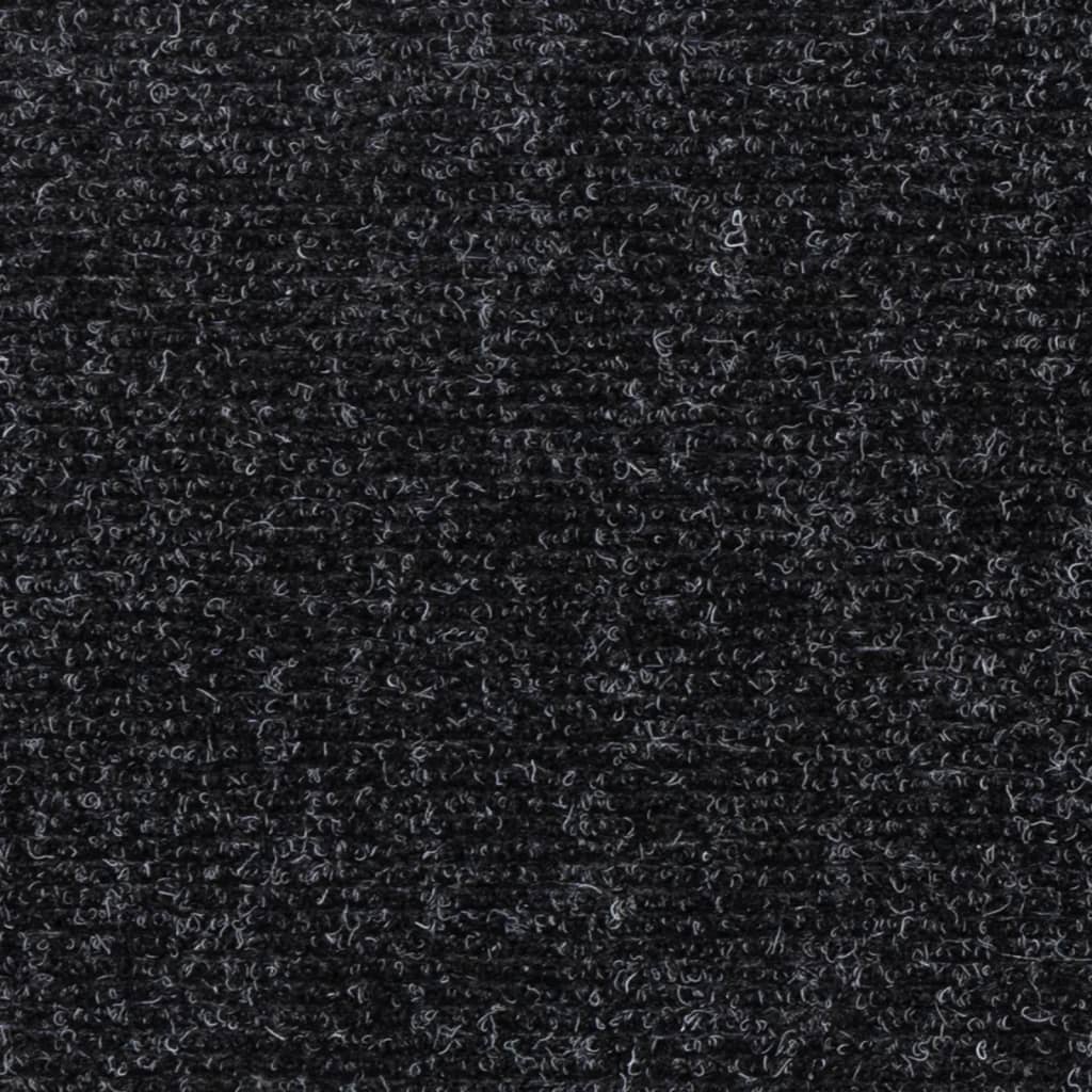 vidaXL Trappstegsmattor självhäftande 15 st 76x20 cm svart