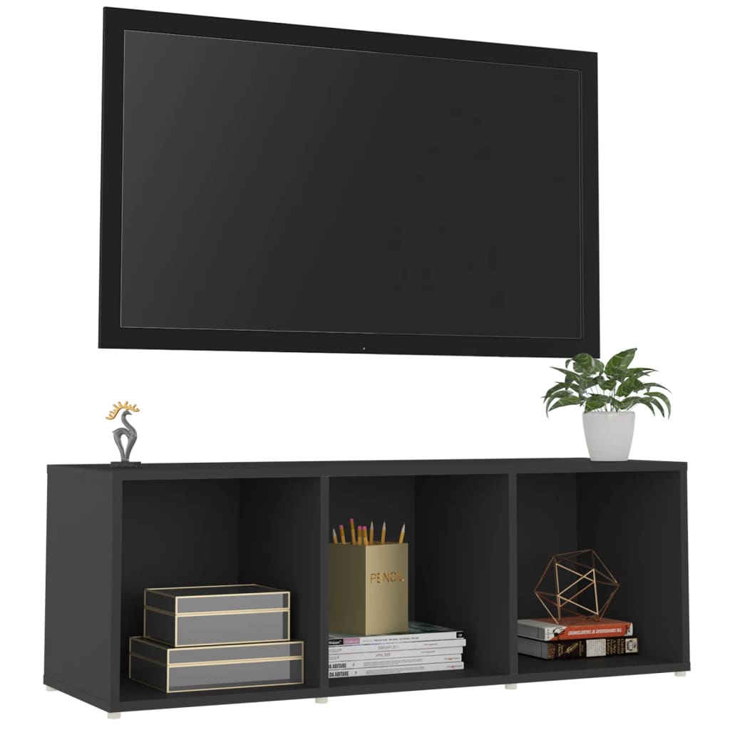 vidaXL TV-bänk grå 107x35x37 cm konstruerat trä