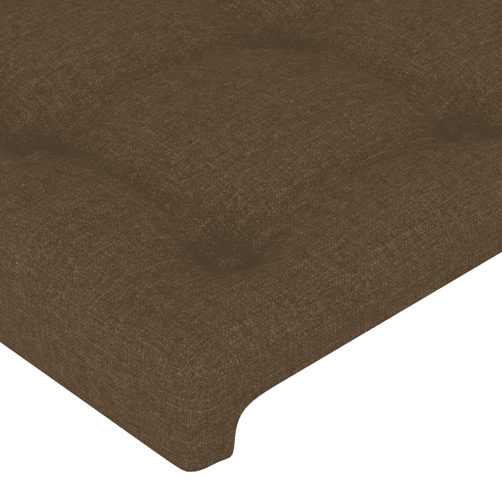vidaXL Ramsäng med madrass mörkbrun 100x200 cm tyg