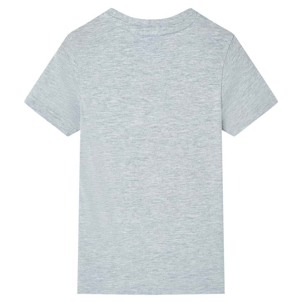 T-shirt med korta ärmar för barn grå 140