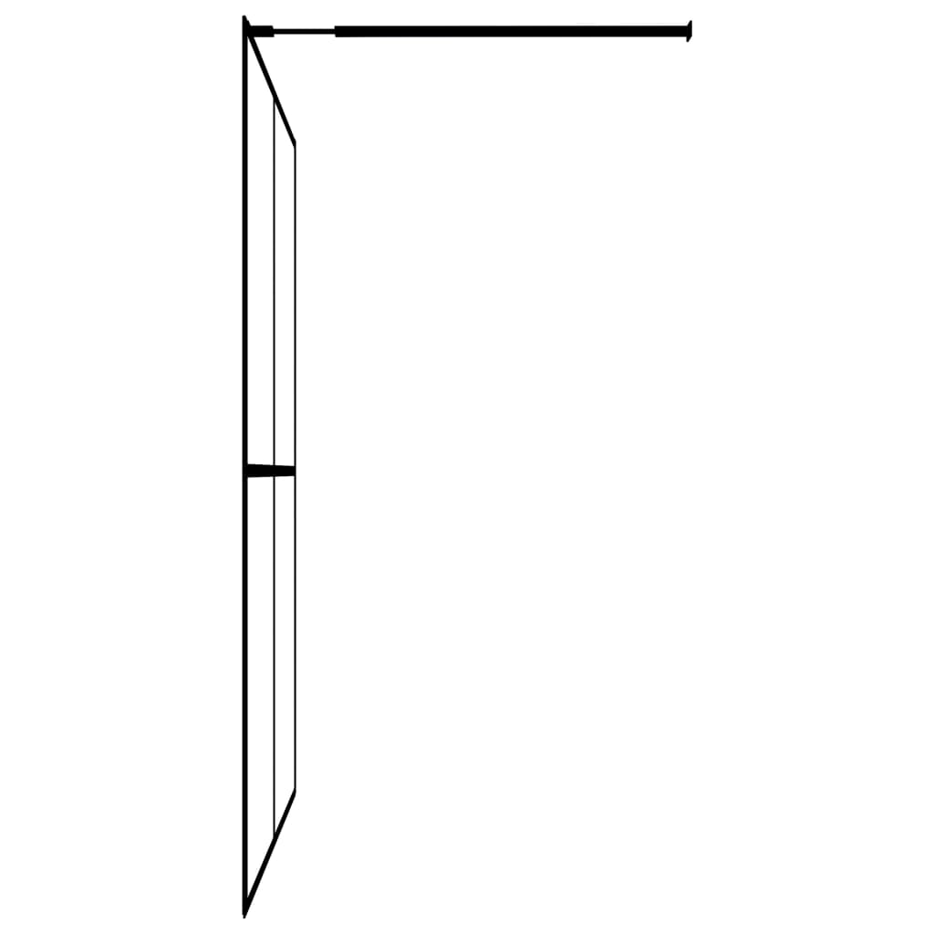 vidaXL Duschvägg till duschkabin härdat frostat glas 90x195 cm