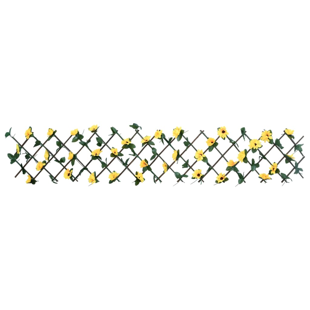 vidaXL Konstväxt murgröna spaljé expanderbar gul 180x20 cm