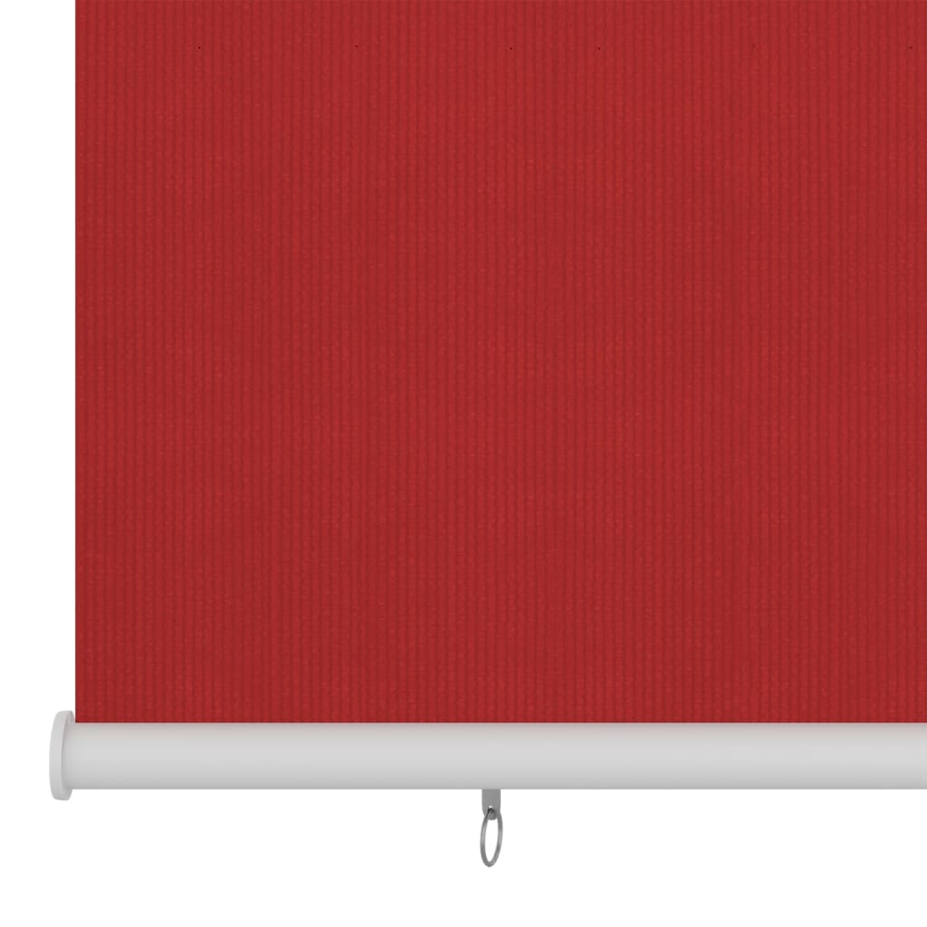vidaXL Rullgardin utomhus 80x140 cm röd HDPE
