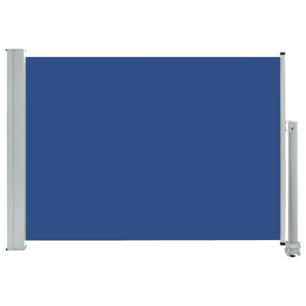 vidaXL Infällbar sidomarkis 80x300 cm blå