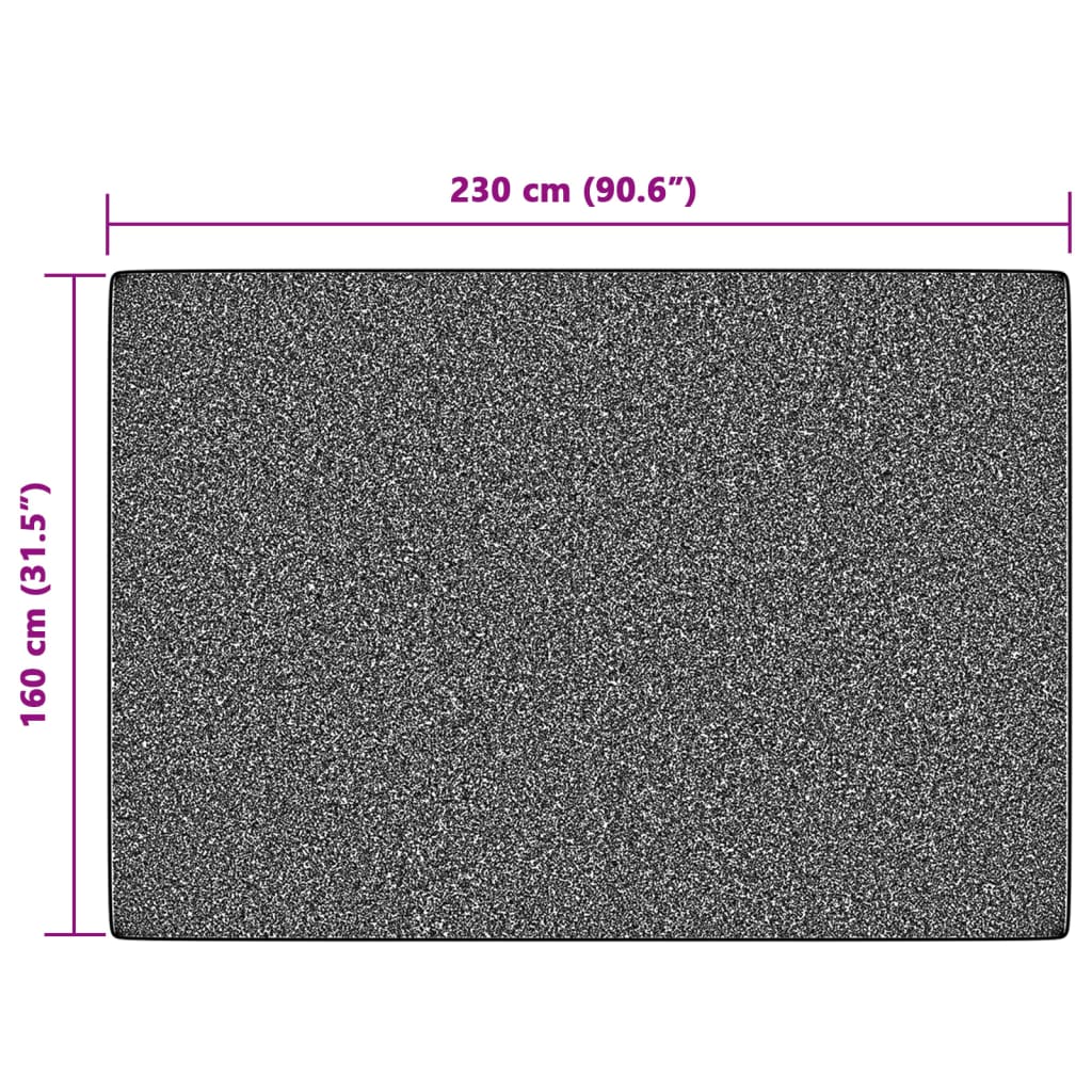vidaXL Matta kort lugg flerfärgad inomhus/utomhus 160x230 cm halkfri