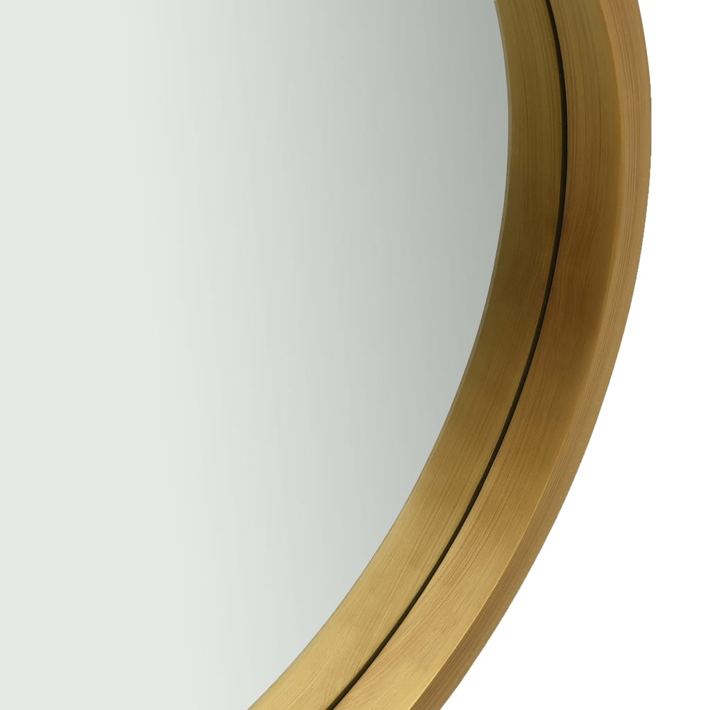 vidaXL Väggspegel med rem 50 cm guld