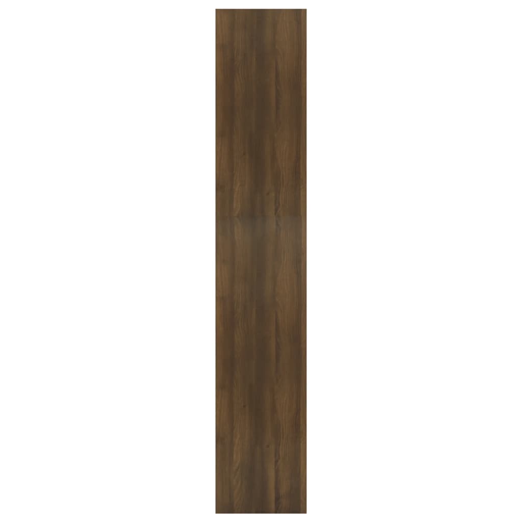 vidaXL Bokhylla/Rumsavdelare brun ek 60x30x166 cm konstruerat trä