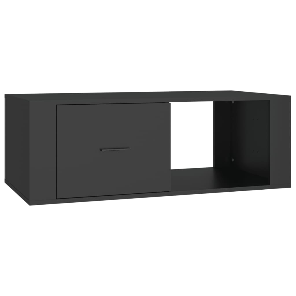 vidaXL Soffbord svart 100x50,5x35 cm konstruerat trä