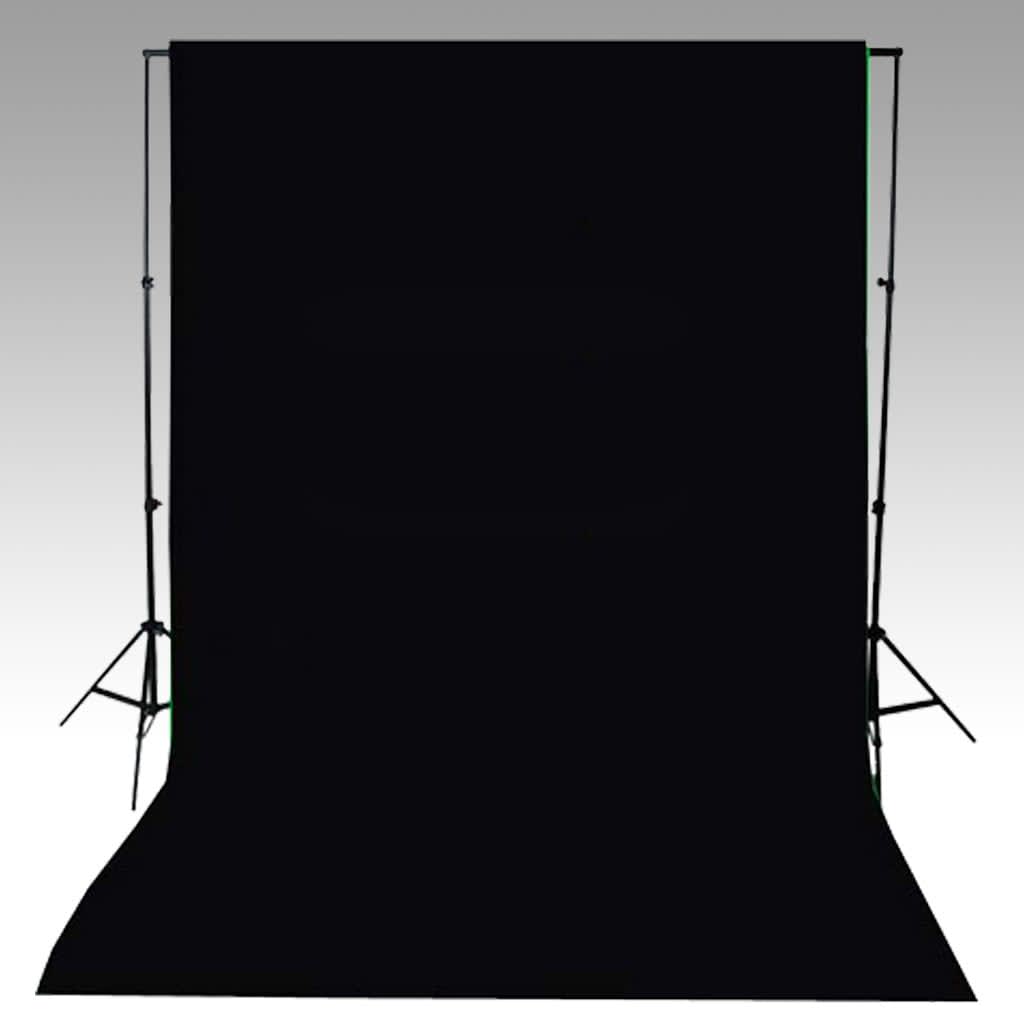 vidaXL Fotostudio med studiolampa, bakgrund och reflexskärm