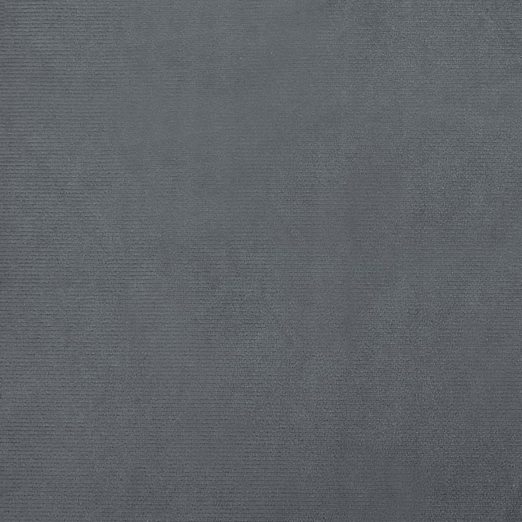 vidaXL Hundbädd mörkgrå 66x40x45 cm sammet