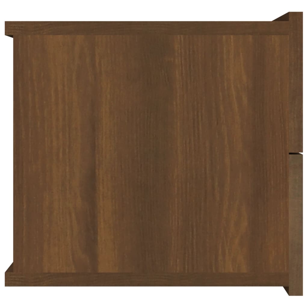 vidaXL Sängbord rökfärgad Brun ek 40x30x30 cm konstruerat trä