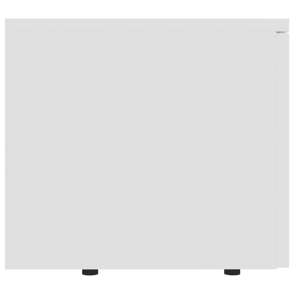 vidaXL TV-bänk vit 80x34x30 cm spånskiva