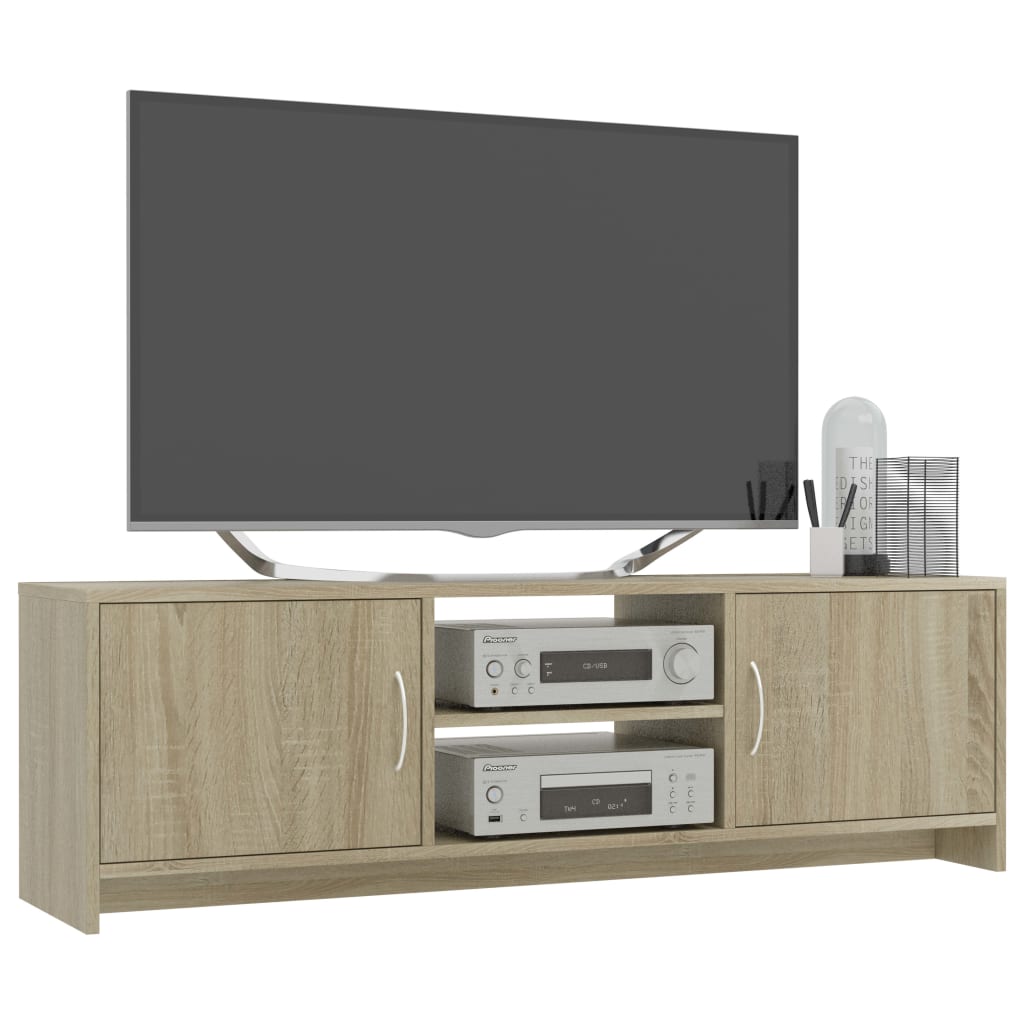vidaXL Tv-bänk sonoma-ek 120x30x37,5 cm konstruerat trä