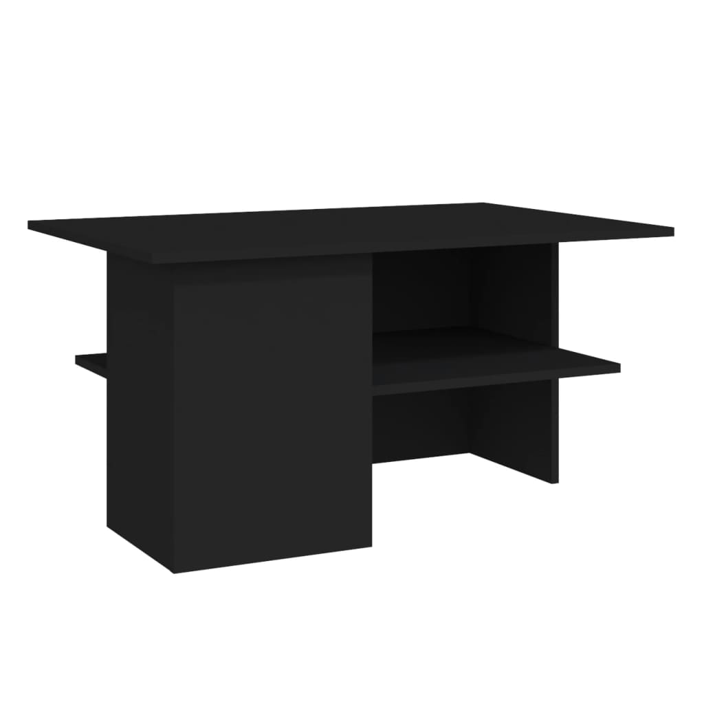 vidaXL Soffbord svart 90x60x46,5 cm konstruerat trä